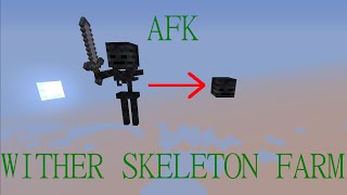 AFK Wither Skeleton Farm Tutorial for Minecraft 18 [upl. by Cchaddie165]