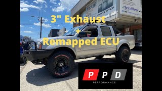 PPD 3quot Exhaust ZD30 D22 Navara [upl. by Cordell]