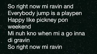 Popcaan  Ravin LYRICS 2011 [upl. by Aiotal691]