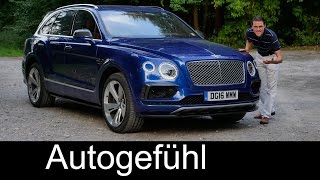 Bentley Bentayga W12 FULL REVIEW test driven SUV Autobahn [upl. by Eislrahc449]