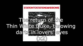 Station to Station  David Bowie  Lyrics [upl. by Buckler]