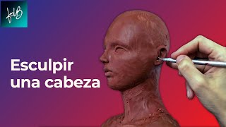 Como hacer la escultura de una cabeza paso a paso  Clase gratuita [upl. by Nabila988]