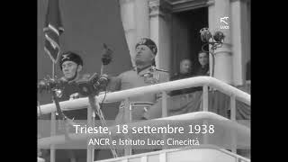 Il discorso di Mussolini a Trieste del 18 settembre 1938 [upl. by Jemy410]