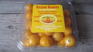 Golden Berries aka Cape Gooseberries Taste Test And Review [upl. by Bobker665]