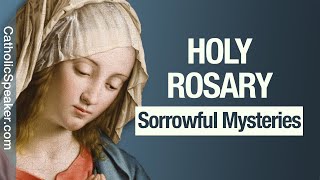 HOLY ROSARY  Sorrowful Mysteries Tuesday amp Friday Catholic [upl. by Akenihs]