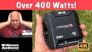 Stetsom Iron Line IR4004 Handheld 400 watt Amp Dyno Test 4K [upl. by Eugenle299]