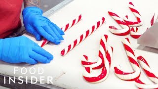 100YearOld Candy Factory Makes 10 Million Candy Canes Per Year  Legendary Eats [upl. by Annanhoj]