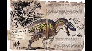 Ark Additions Acrocanthosaurus Sound Effects [upl. by Lonni]