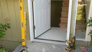 Jeld Wen Front Door Installation  Really crappy products and craftsmanship PART 1 [upl. by Burkitt]