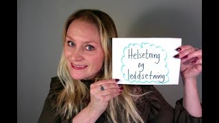 Video 249 Helsetning eller leddsetning [upl. by Somar]