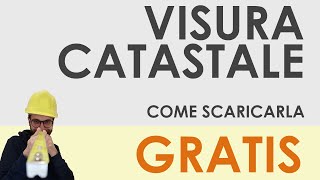 Visura catastale come scaricarla gratuitamente online [upl. by Ffoeg]