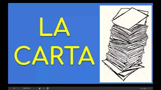 Tecnologia1 A3  La carta [upl. by Inigo758]