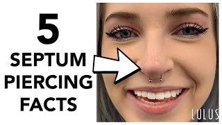 5 Important Facts About Septum Piercings [upl. by Etnoel252]