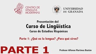 Curso de Lingüística Parte 1 de 4 [upl. by Launamme]