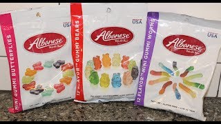 Albanese Gummi Butterflies Bears amp Worms Review [upl. by Wassyngton]