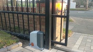 Electric sliding gate motor installation [upl. by Morentz593]