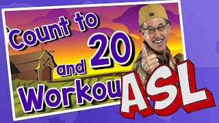 Count to 20 and Workout  ASL Version  Jack Hartmann Counting Song [upl. by Shanna57]