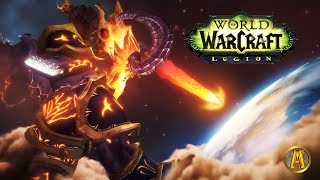 Sargeras Impales Azeroth Sword Cinematic  Illidans Sacrifice Argus Ending WoW LegionWar Within [upl. by Hastie629]