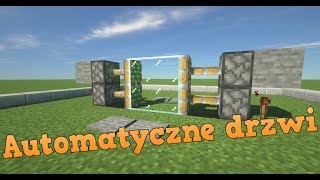 Jak zrobić automatyczne drzwi  Minecraft poradniki 1 [upl. by Nashner]