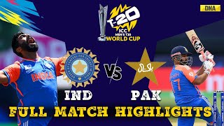 IND Vs PAK Full Match Highlights India Defeat Pakistan By 6 Runs I T20 World Cup 2024 [upl. by Birkle]