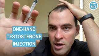 One Handed Testosterone Gluteal Injection [upl. by Annala]