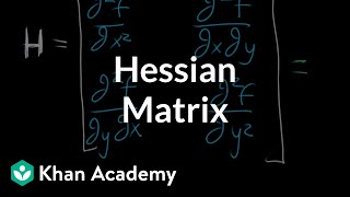 The Hessian matrix  Multivariable calculus  Khan Academy [upl. by Willyt]