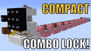 Minecraft Simple Combination Lock BedrockJava [upl. by Soneson]