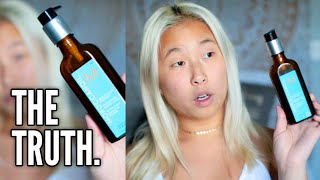 The Truth About Moroccan Oil  Hair Treatment Product REVIEW [upl. by Ennagrom]