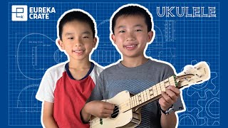 We Built a Ukulele KiwiCo Eureka Crate Unboxing and Review 2020  STEM Project [upl. by Herold368]