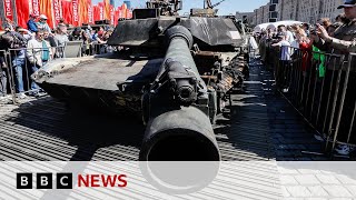 Russia shows off Western military hardware captured in war in Ukraine  BBC News [upl. by Doherty901]