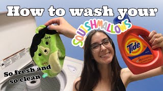 HOW TO WASH SQUISHMALLOWS [upl. by Britni]