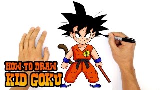 How to Draw Kid Goku  Dragon Ball Z [upl. by Yak]