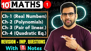 Class 10 Maths Revision  Important Questions  Board Exams [upl. by Amargo]