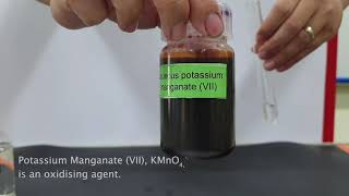 Oxidising and Reducing Agents  Potassium ManganateVII with Potassium Iodide KI [upl. by Agee]