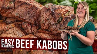 Easy Marinated Beef Kabobs [upl. by Siblee99]