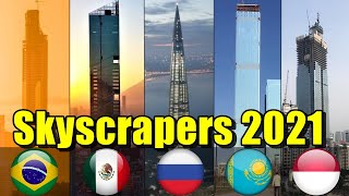 Tallest Skyscraper in Each Country 2021 TOP 30 [upl. by Ennaj]