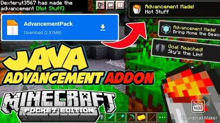 Advancements Addon For Mcpe 120 [upl. by Llenram209]