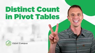 2 Quick Ways To Calculate Distinct Count With Pivot Tables [upl. by Elocon555]