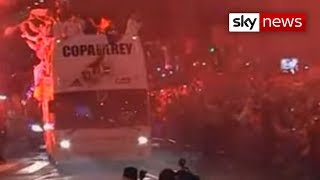 Sergio Ramos Drops Trophy After Real Madrid Win Spanish Cup [upl. by Chappy]