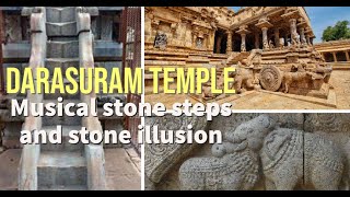 Musical stone steps  Darasuram temple Tamil Nadu  Airavateswara temple [upl. by Nnaeirelav204]