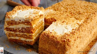 Торт quotМедовикquot за 30 МИНУТ Без Лишних Заморочек  Honey Cake Recipe [upl. by Suertemed]