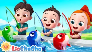 12345 Once I Caught a Fish Alive  Number Song  Kids Songs amp Nursery Rhymes  LiaChaCha [upl. by Georgi]