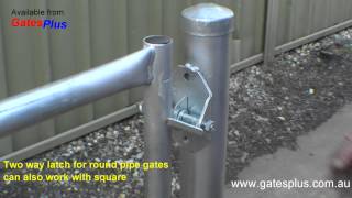 Gate Latch 2 way for round pipe and square [upl. by Barcus]