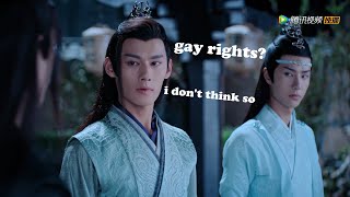 Jiang Cheng being done with wangxian for 5 minutes oN crack [upl. by Ahsinav]