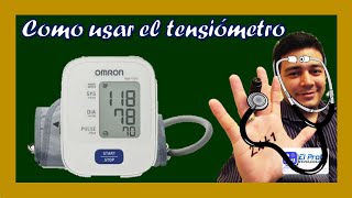 Como usar el Tensiometro Digital para tomar la Presión Arterial [upl. by Yuille814]