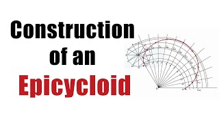 How to DRAW an EPICYCLOID CURVE Engineering Curves  Engineering Drawing [upl. by Esiuole]