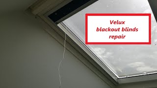 Velux blackout blind string repair  DIY [upl. by Dhaf]