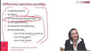 S4 7 la faute du salarié et la sanction [upl. by Zanlog734]