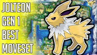 Jolteon Gen 1 Best Moveset  Jolteon Best Moveset Pokemon Red Blue Yellow Version Guide [upl. by Eilrac]