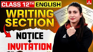 Class 12 English Writing Section Notice  Invitation  By Rubaika Maam [upl. by Ennayelhsa]